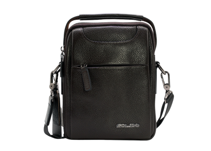 Crossbody tas van gestructureerd leer voor heren, een stijlvolle en praktische keuze."