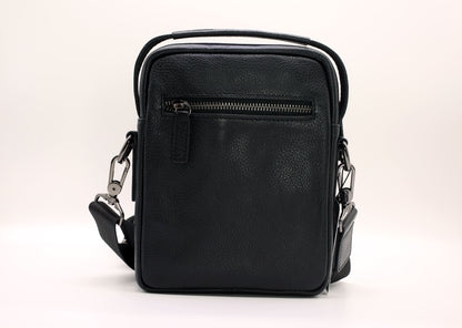 Crossbody tas van gestructureerd leer voor heren, een stijlvolle en praktische keuze.
